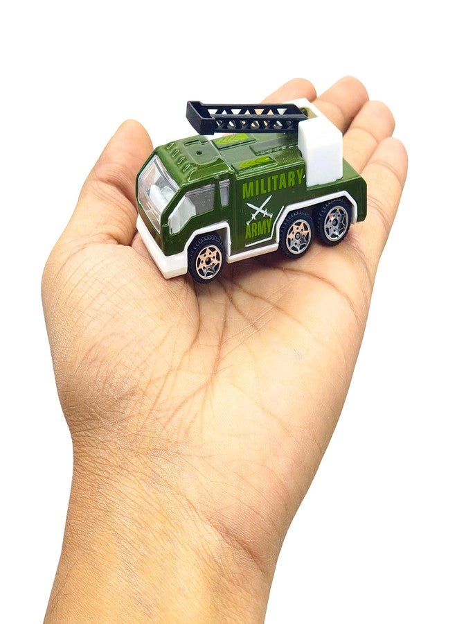 VGRASSP 1:64 Scale Mini Die Cast Alloy Metal Military Vehicle Toy Set for Kids - Free Wheels Pretend Play Army Toy Cars for Boys and Girls - Set of 3 - Image 2